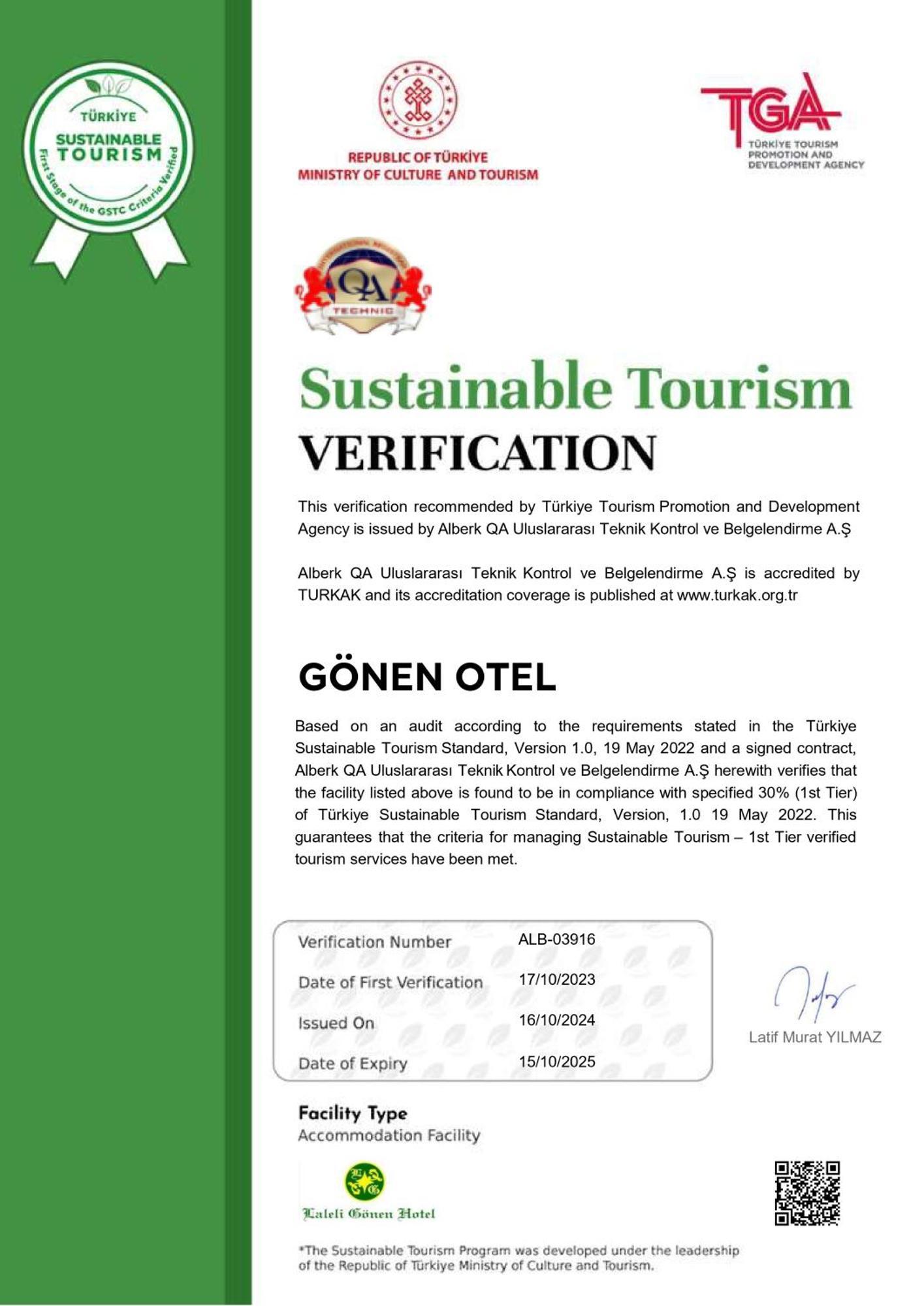 Laleli Gonen Hotel Istanbul Exterior foto